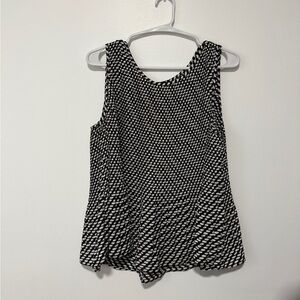 Banana Republic Black and White Tank Top size M